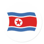 North Korea Flag Sticker