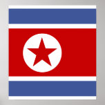 North Korea High quality Flag Poster