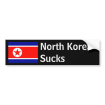 North Korea Sucks bumper stickers