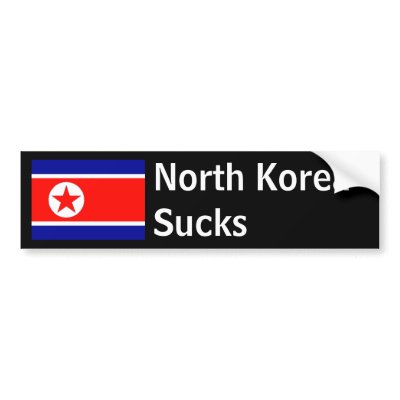 North Korea Sucks Bumper Sticker by boggystudios