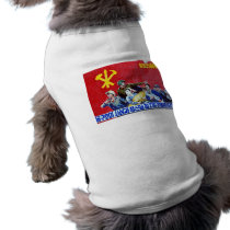 North Korean Communist Party Poster Doggie Tee Shirt