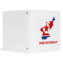 NORTH KOREAN MAP VINYL BINDER