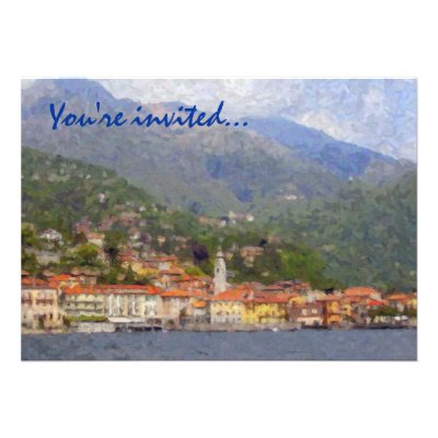 North of Italy Party Invitations