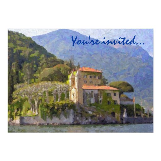 North of Italy Party Invitations