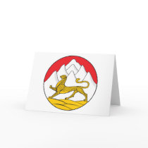 North Osetia Coat of Arms Greeting Card by FlagTshirts North Osetia Coat of Arms Greeting Card