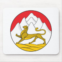 North Osetia Coat of Arms Mousepad by FlagTshirts North Osetia Coat of Arms Mousepad