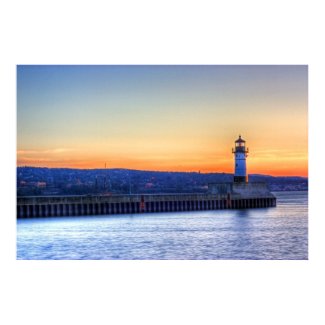 North Pier and Lighthouse print