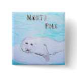 North Pole Baby Harp Seal buttons