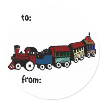 North Pole Choo Choo stickers