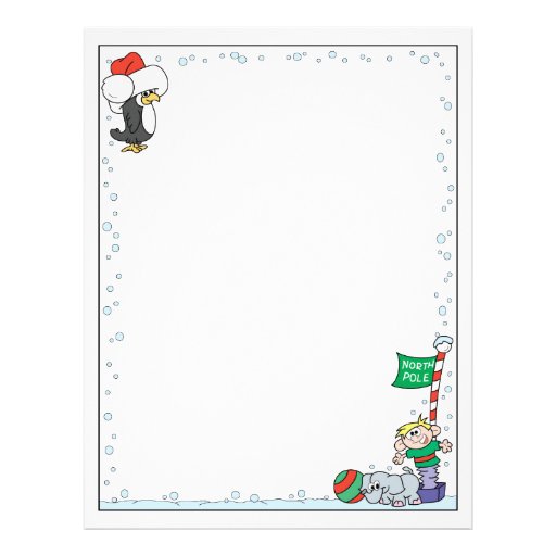 North Pole Christmas Letterhead Template