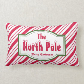 North Pole Christmas Pillow
