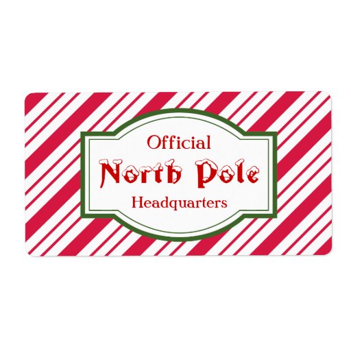 North Pole Labels | Zazzle