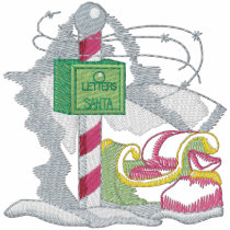 North Pole Mailbox embroidered shirts by ZazzleEmbroidery North Pole Mailbox embroidered shirts