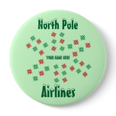 North Pole Name Button by cloudbunnys