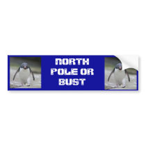 NORTH POLE OR BUST bumper stickers by bananamonkies NORTH POLE OR BUST bumper stickers