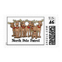 North Pole Patrol postage