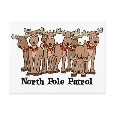 North Pole Patrol Postcard