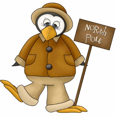 North Pole Penguin Ornament Photo Sculpture by christmasshop
