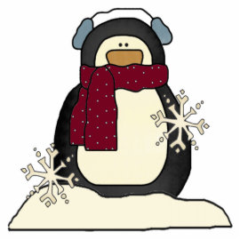 North Pole Penguin Ornament photosculpture