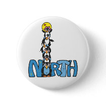 North Pole Penguin Style buttons