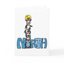 North Pole Penguin Style cards