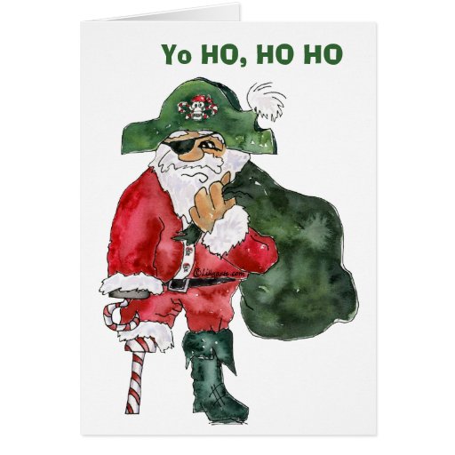 North Pole Pirate - Cptn. Crusty Kringle Card