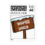 North Pole Postage Stamp