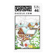 North Pole Postage Stamps