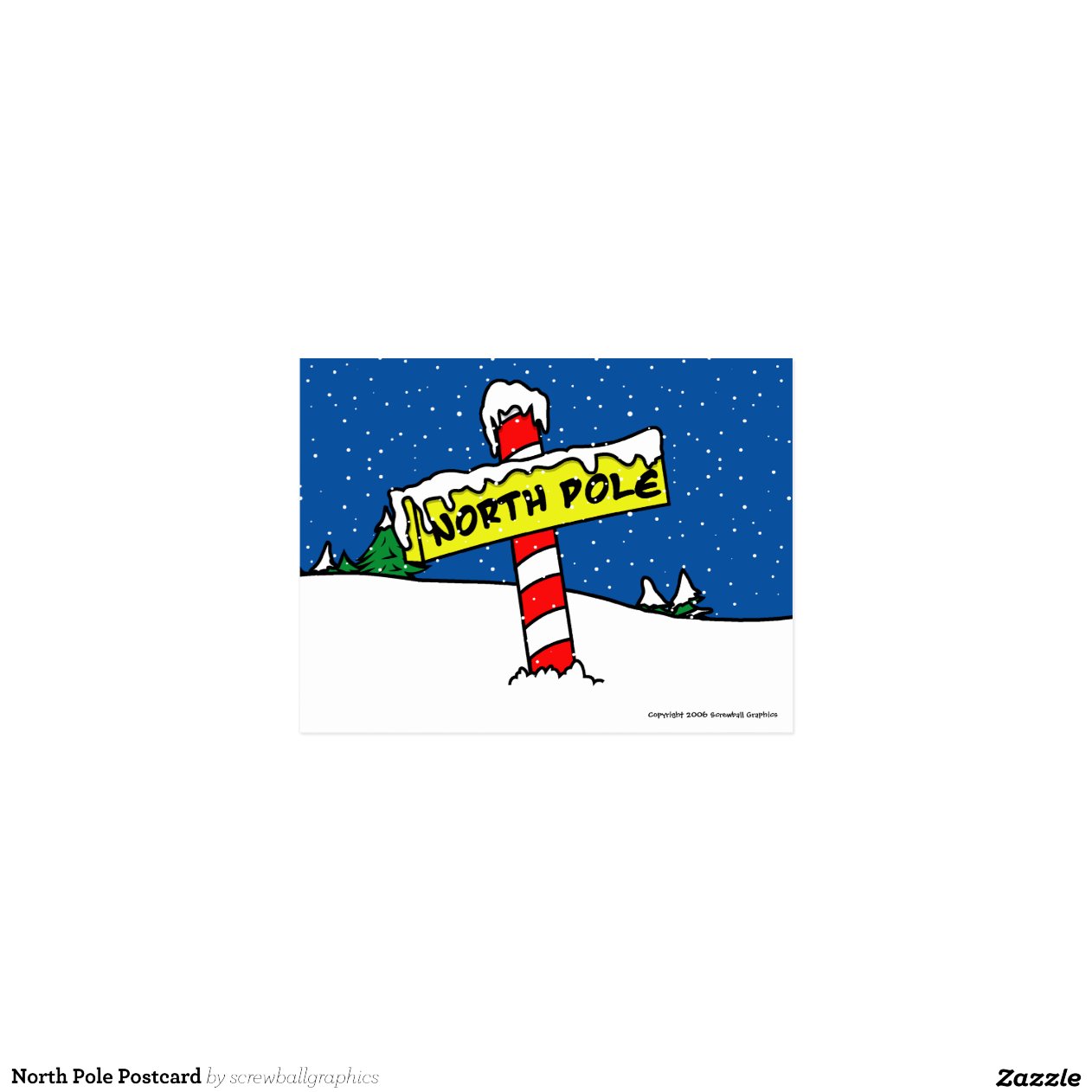 North Pole Postcard | Zazzle