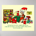 North Pole Retirement Plan Poster posters