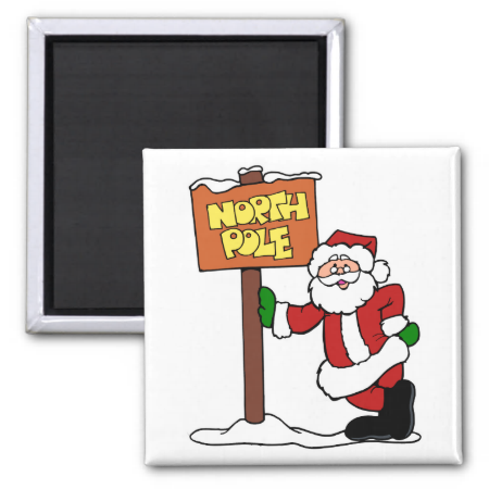 North pole Santa Claus Fridge Magnets