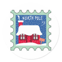 North Pole stickers