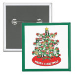 North Pole Themed Mini Ornaments on Christmas Tree Pins