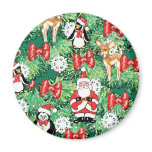 North Pole Themed Mini Ornaments on Christmas Tree magnets