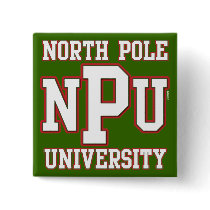 North Pole University Buttons