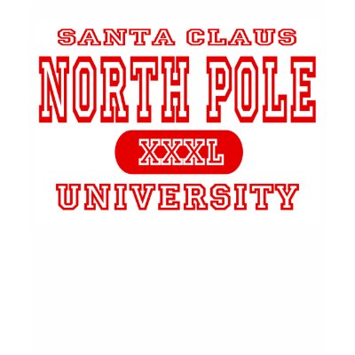 North Pole University Tee Shirt