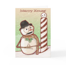 North Pole Xmas card cards