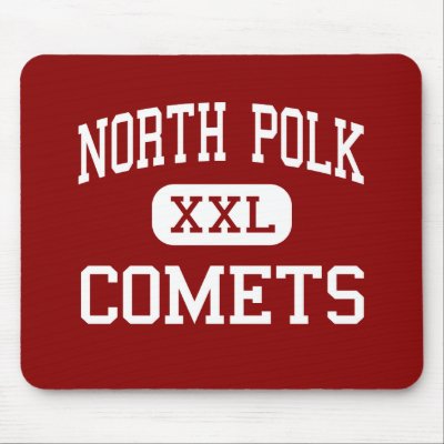 North Polk - Comets - High School - Alleman Iowa Mouse Mats by customteamsportswear
