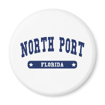 North Port Florida College Style tee shirts magnets