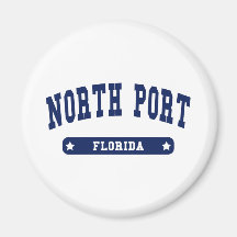 North Port Florida College Style tee shirts Fridge Magnet