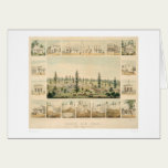 North San Juan, CA. Panoramic Map 1858 (1567A) cards