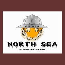 North Sea Tiger,Business Cards,Oil Field,Oil,Gas business cards