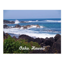 North Shore on the island of Oahu in Hawaii Postcards