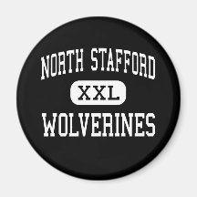 North Stafford - Wolverines - High - Stafford Refrigerator Magnet