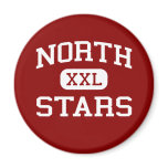 North - Stars - High - Bakersfield California Fridge Magnet
