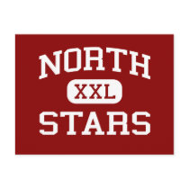 North - Stars - High - Bakersfield California postcards by customteamsportswear North - Stars - High - Bakersfield California postcards