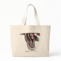 North West Coast Native Eagle Tote Bags