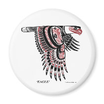 North West Coast Native Eagle Magnet