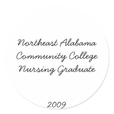Northeast Alabama Community College Nursing Gra... Sticker by dolfinlver8206