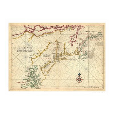 northeast coast usa map 1639